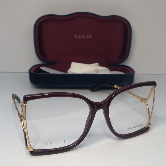 New - GUCCI WOMENS SQUARE TRANSPARENT SUNGLASSES GG0592S-003 - Picture 3 of 14